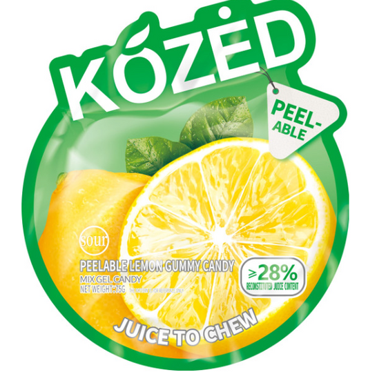 Kozed Peelable Gummy Candy – Lemon